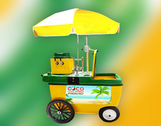 Coconut Fresh Water Cart In Italy